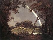 Joseph wright of derby Landscape with Rainbow Sweden oil painting artist